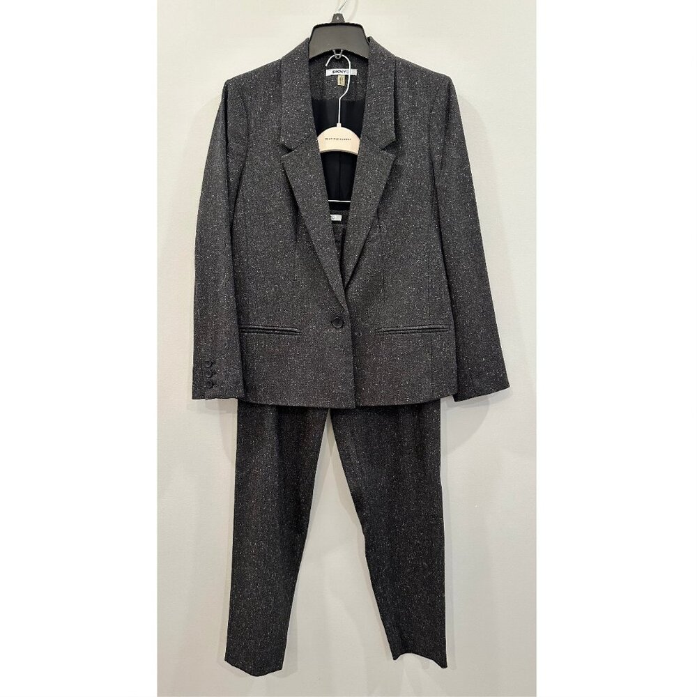 DKNYC Women's Charcoal Pant Suit - Size 4